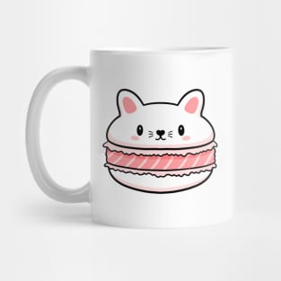 Cat Macaron Kawaii Frech Dessert Mug